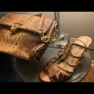 Brand new heels like new bag